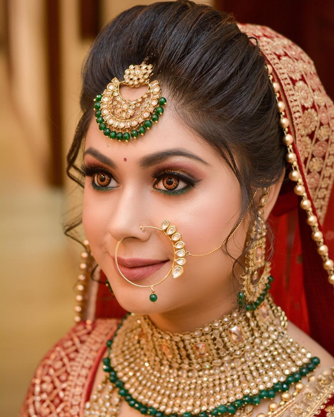 Traditional bridal makeup